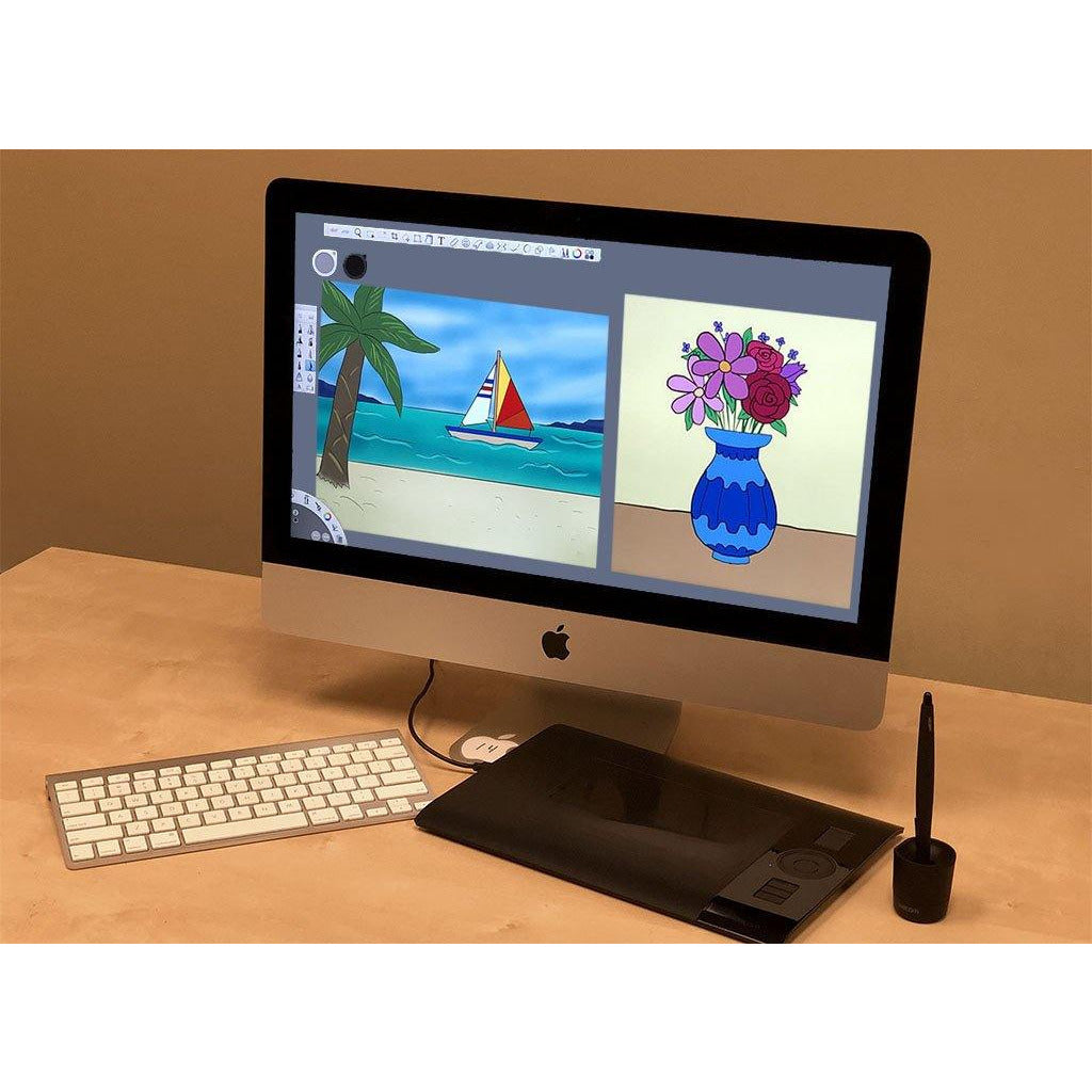 DA: Flower Vase & Ocean Boat. I Create Art