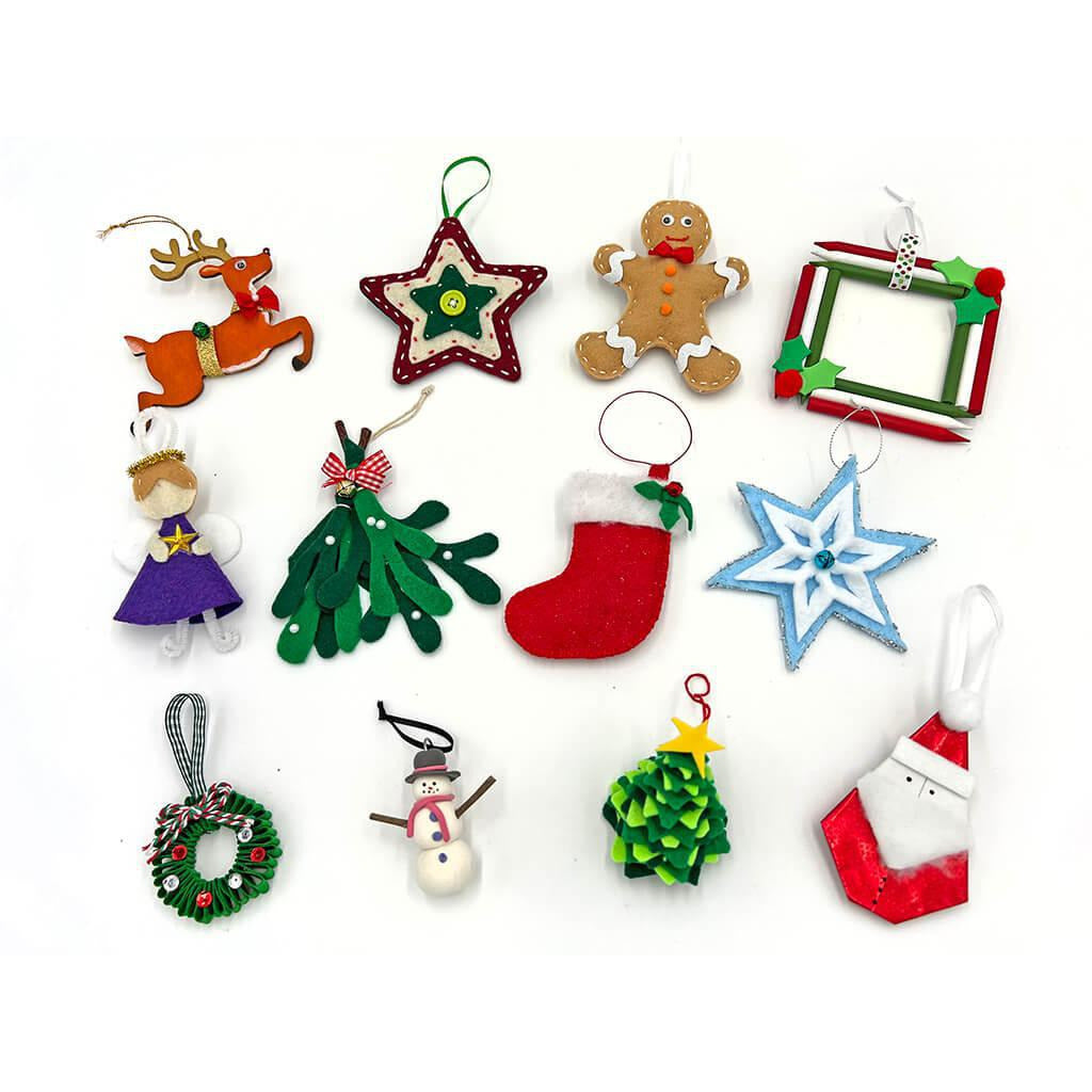 Christmas Craft Ornaments Bundle - Kids Holiday Arts and Crafts Box Arts & Crafts I Create Art