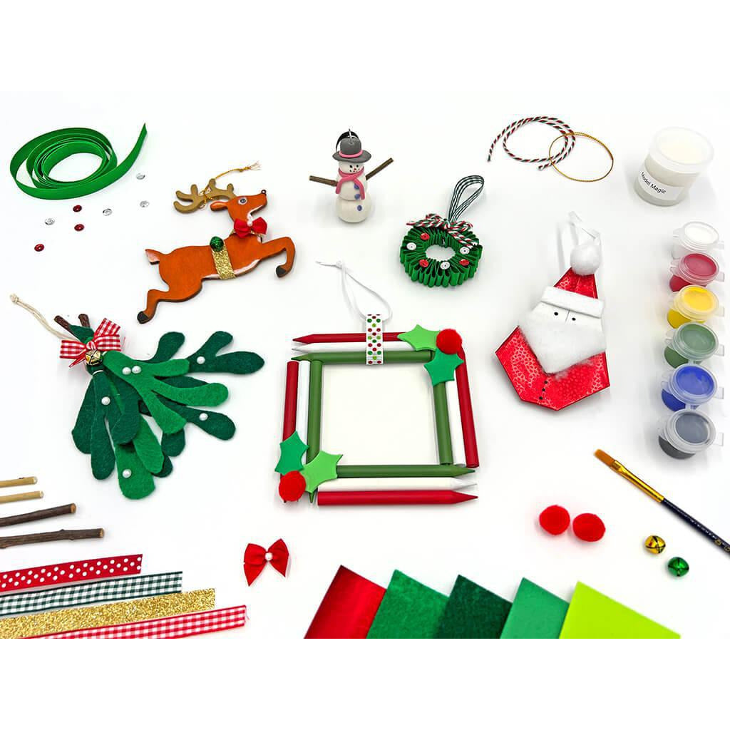 Christmas Craft Ornaments - Kids Holiday Arts and Crafts Box Arts & Crafts I Create Art