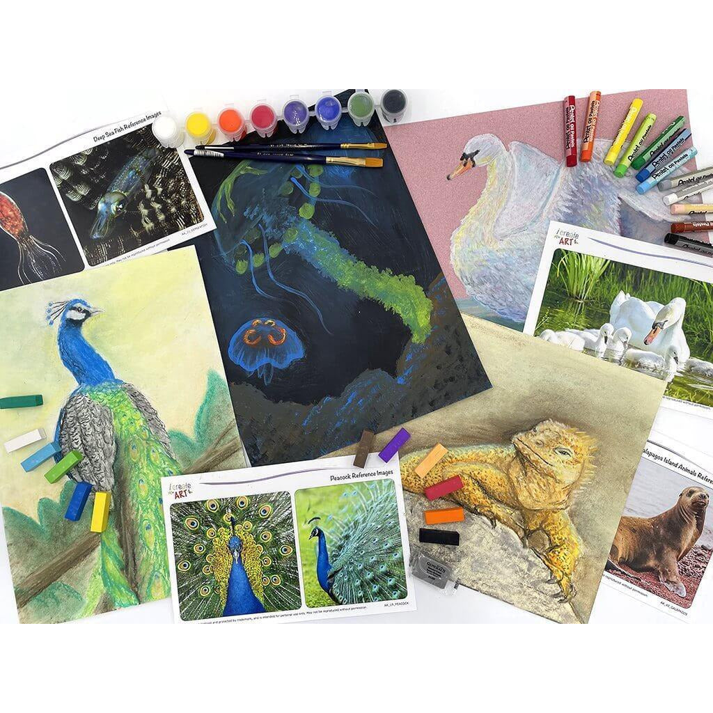 Amazing Animals For Advanced Artists Drawing & Painting Kits I Create Art