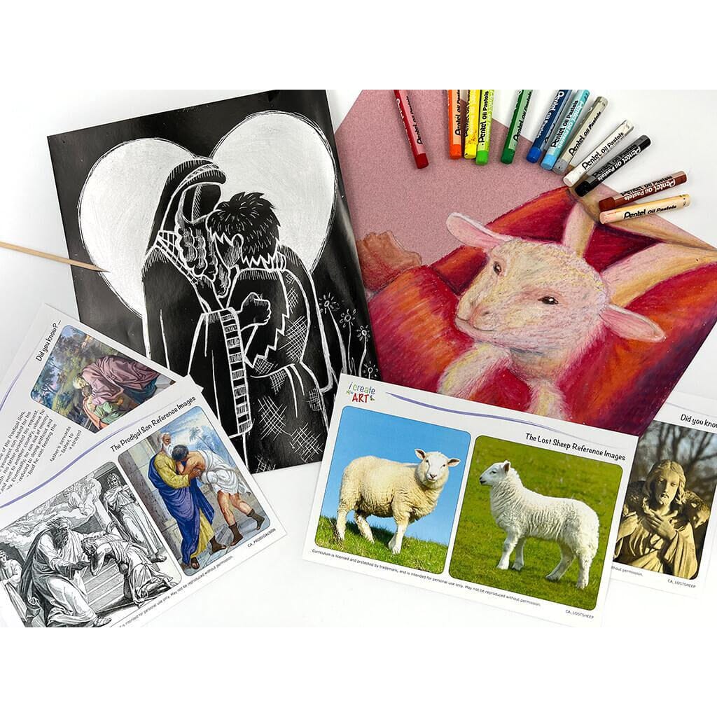 Christian Art Box O (Lost Sheep and Prodigal Son) I Create Art