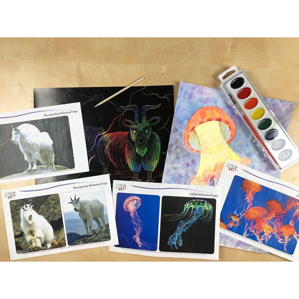 Creative Artist Series: Jellyfish & Mountain Goat Art Box I Create Art