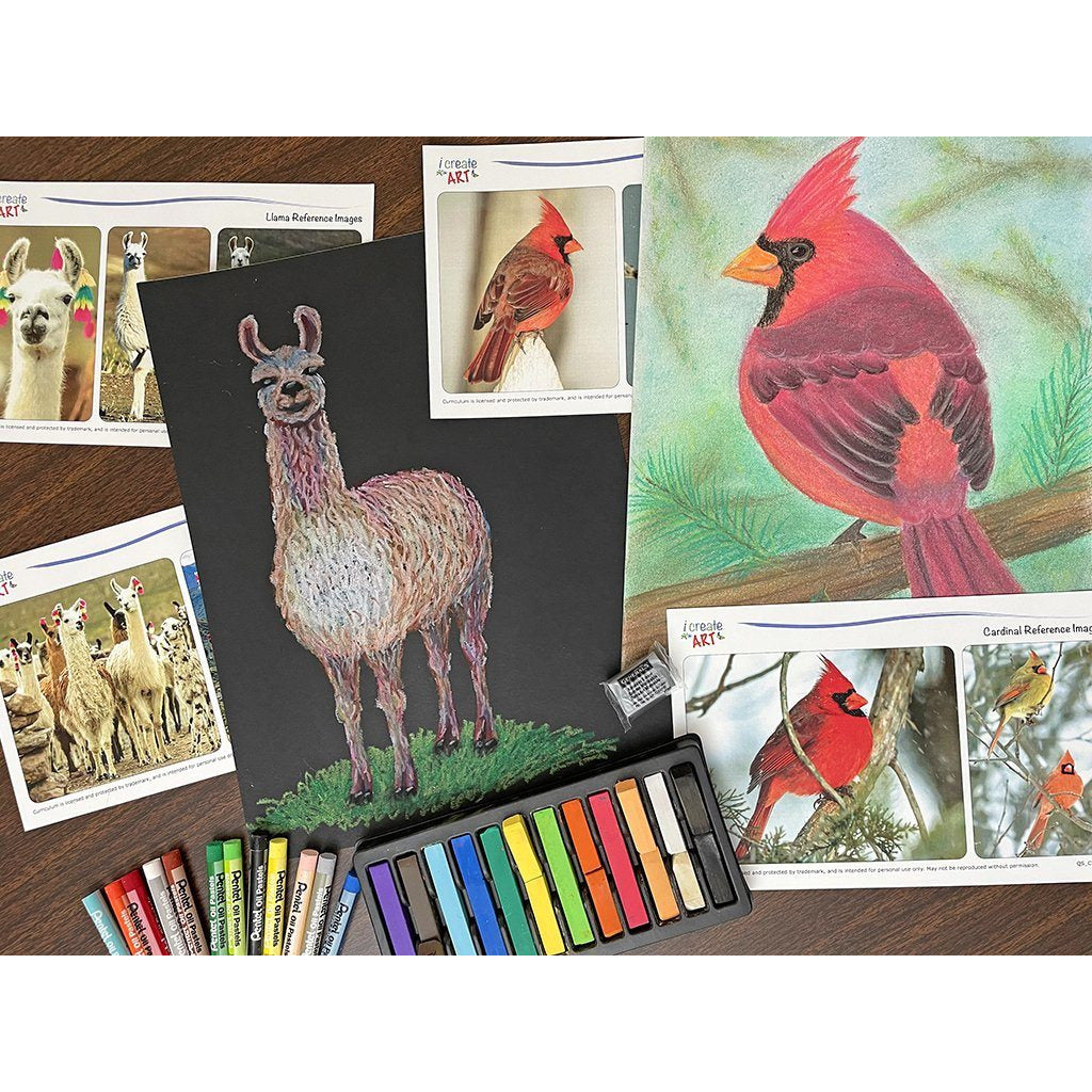 Creative Artist Series: Cardinal & Llama Art Box I Create Art