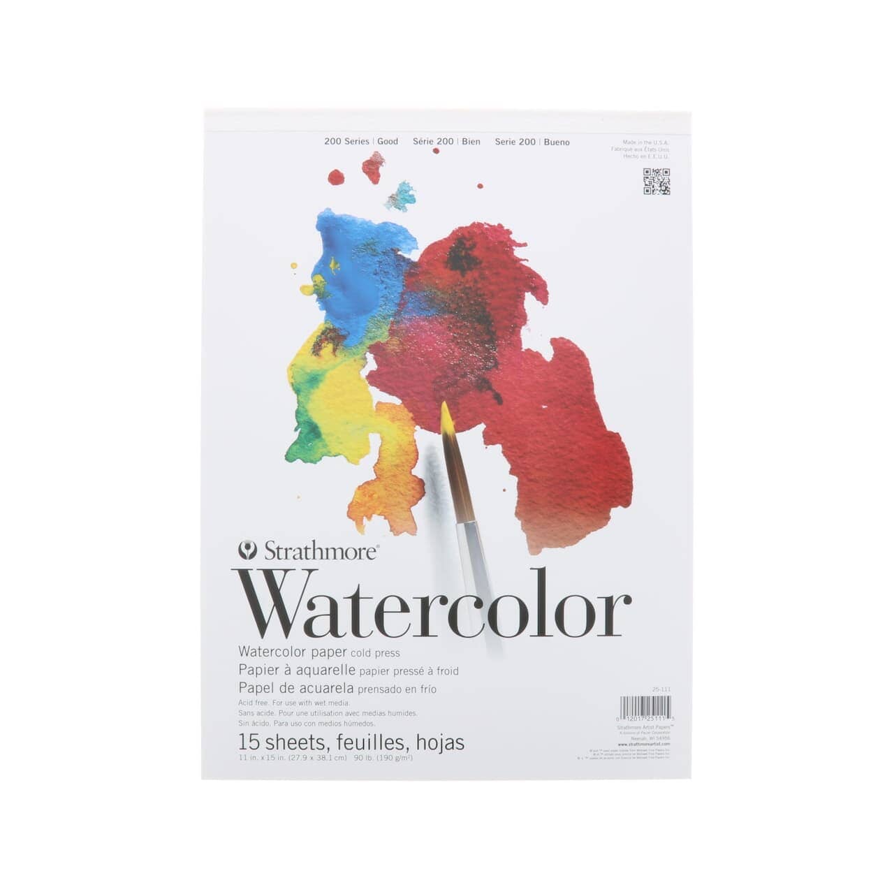 WATERCOLOR PAD Drawing & Painting Kits Strathmore 11 x 15 Pad