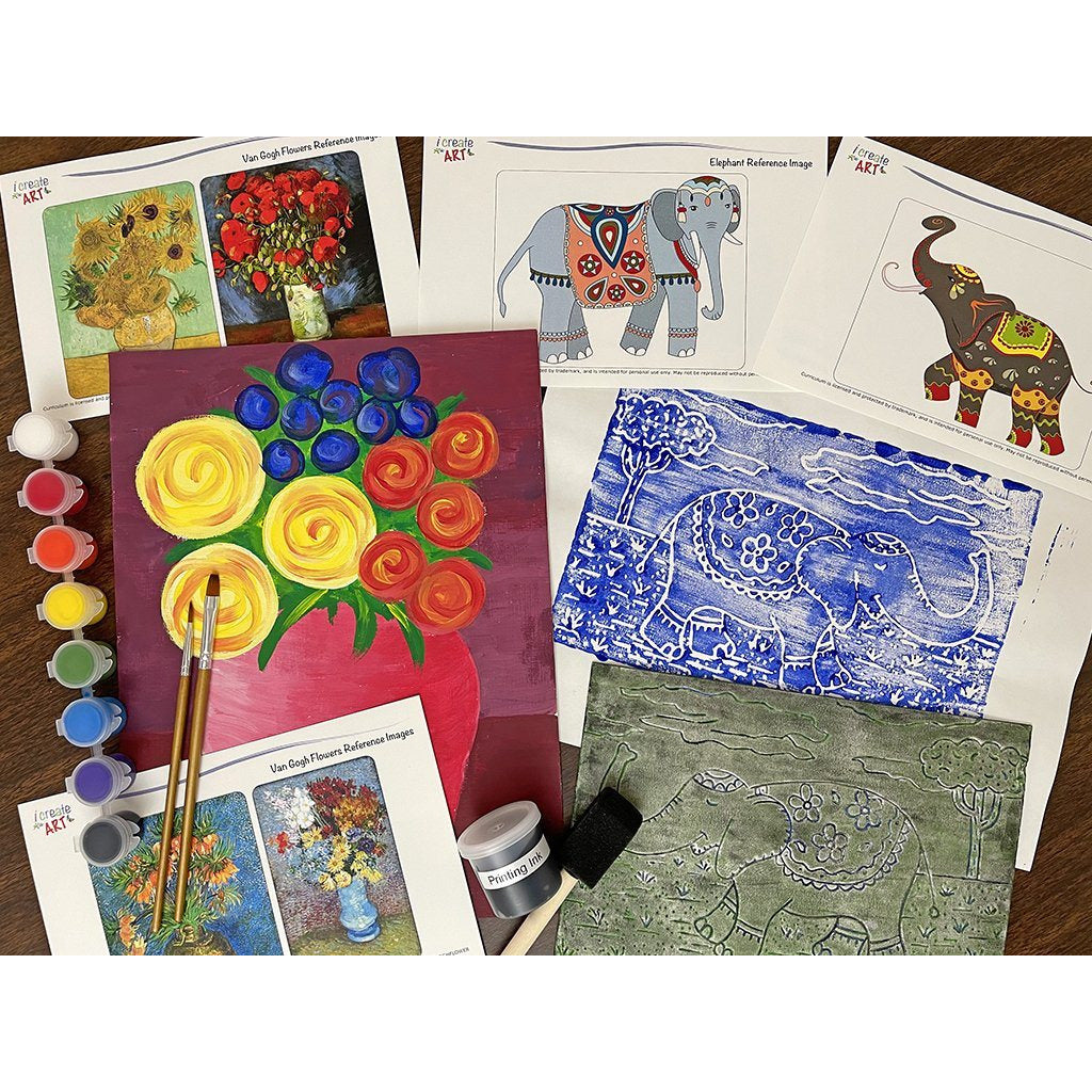 Creative Artist Series: Elephant & Van Gogh Art Box I Create Art