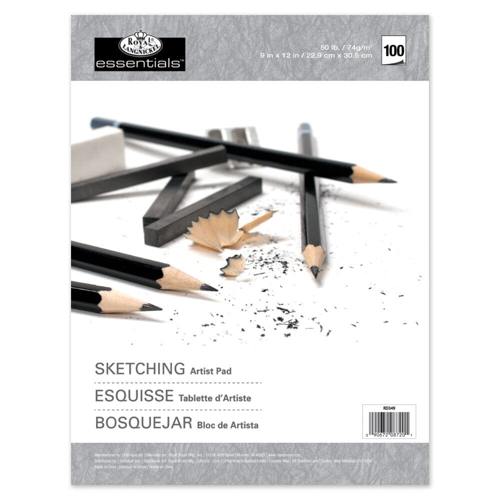 Sketching Pad Drawing & Painting Kits Royal Brush 9 x 12 Pad