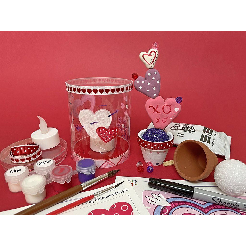 Valentine's Art Box Subscription, Art Box Subscription for Kids, Art Box Subscription for adults