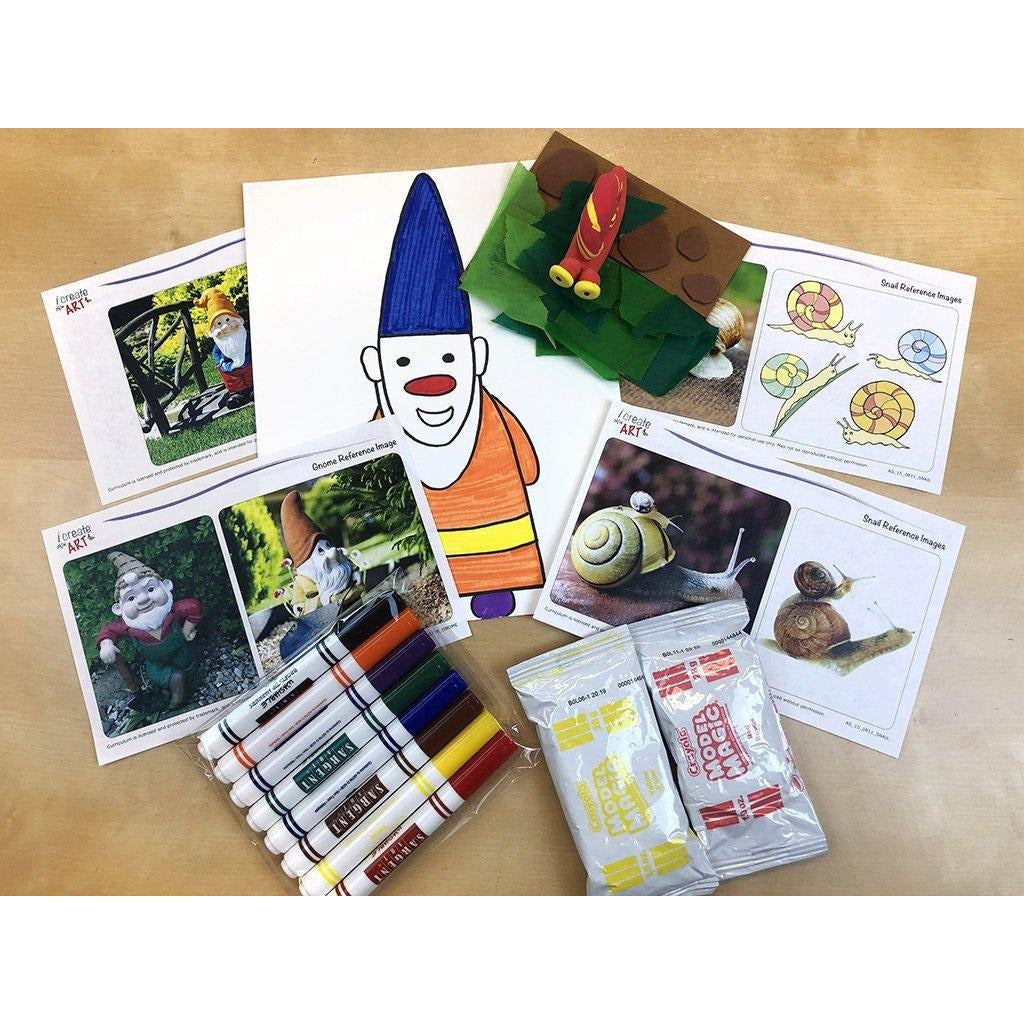 Young Artist Series: Gnome & Snail Art Box I Create Art
