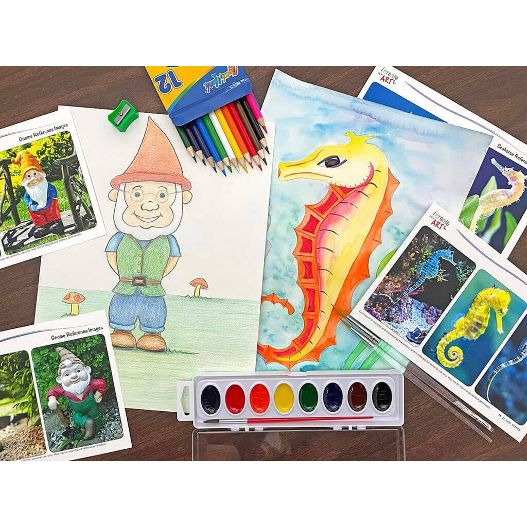 CA: Gnome & Sea Horse I Create Art