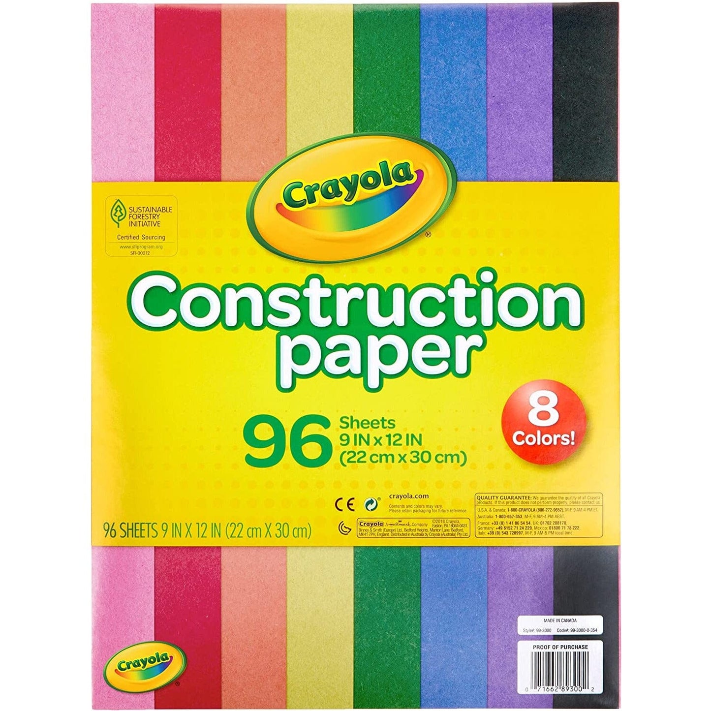 Construction Paper 9 x 12 Arts & Crafts Crayola 