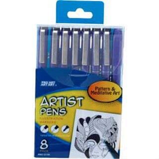 ARTIST PENS Drawing & Painting Kits Silver Lead 