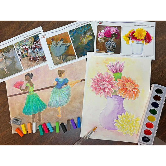 CA: Degas & Floral Bouquet I Create Art 