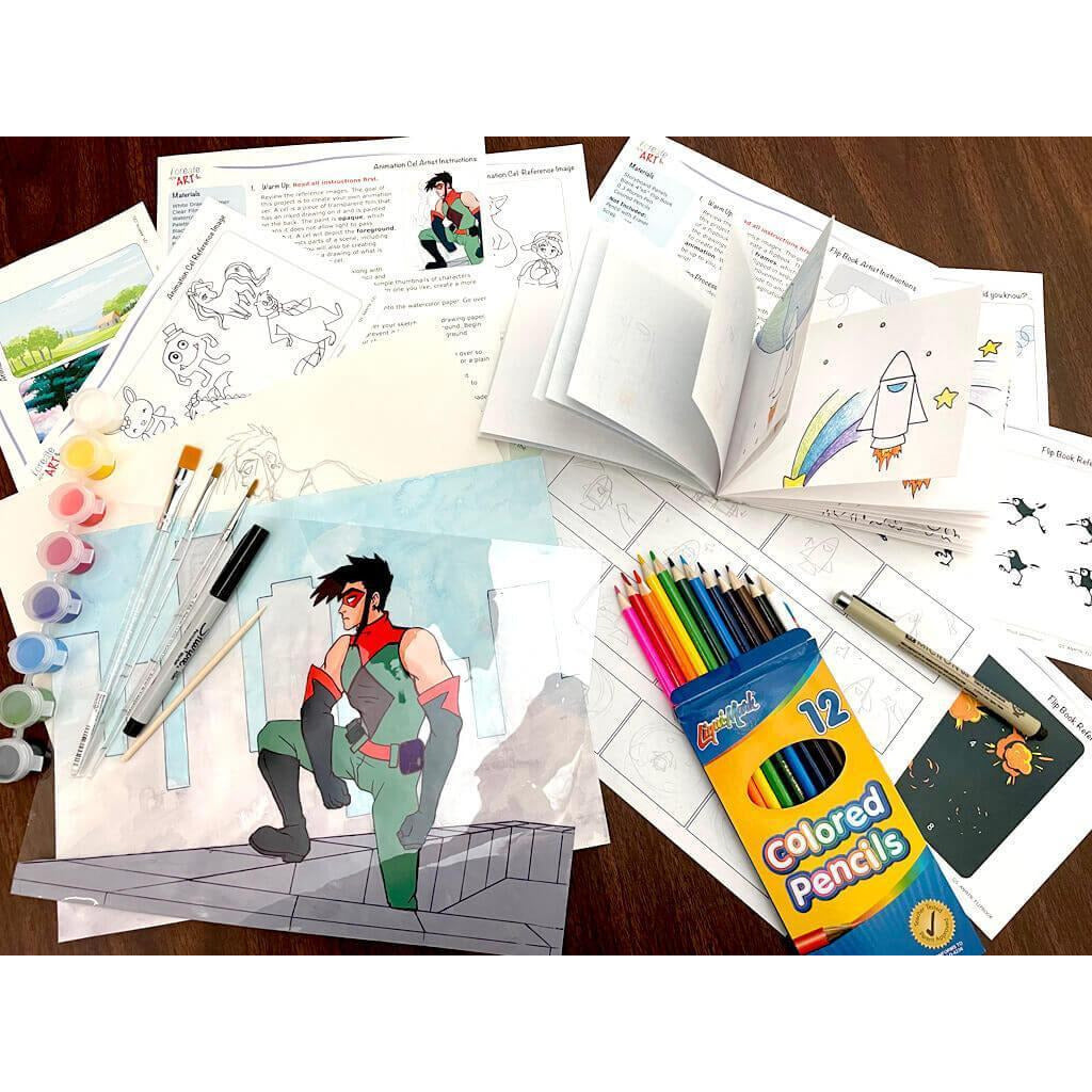 AA: Animation & Cartooning Flip Book I Create Art 