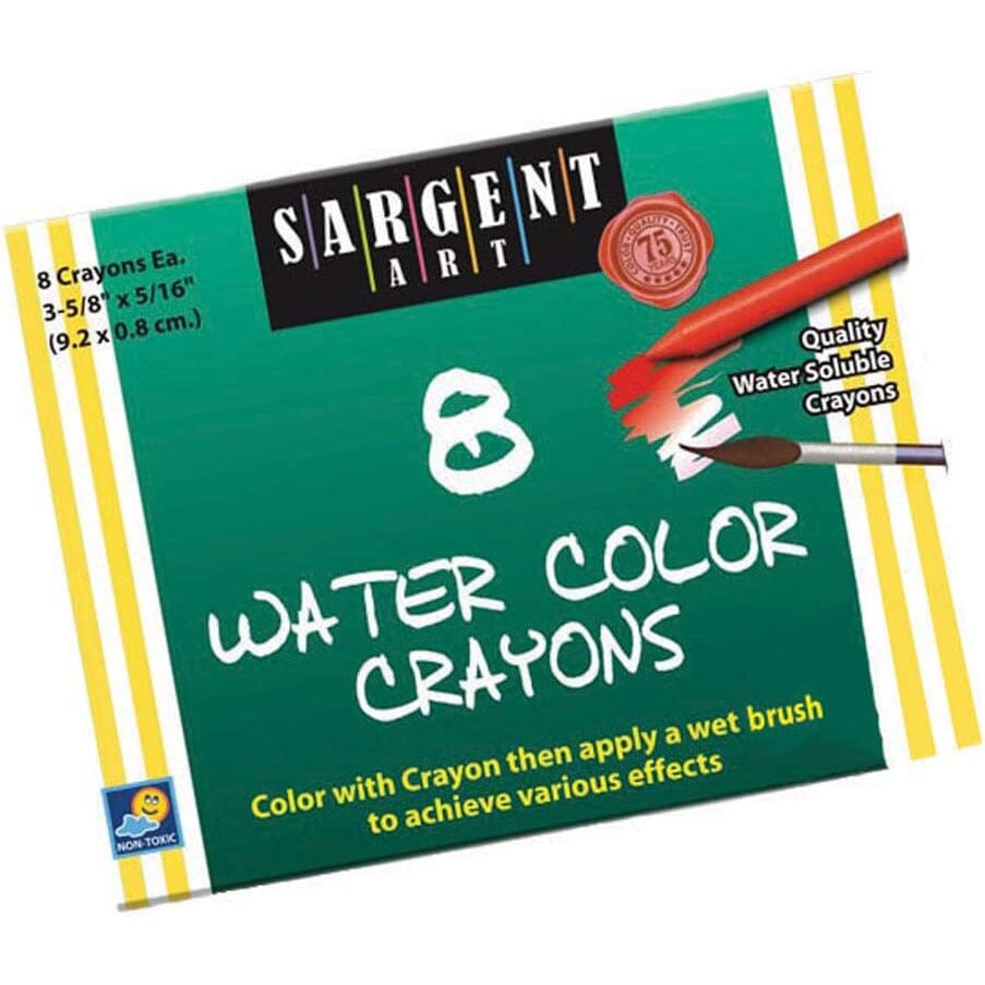 Watercolor Crayons Drawing & Painting Kits Sargent Art 8 Set Box