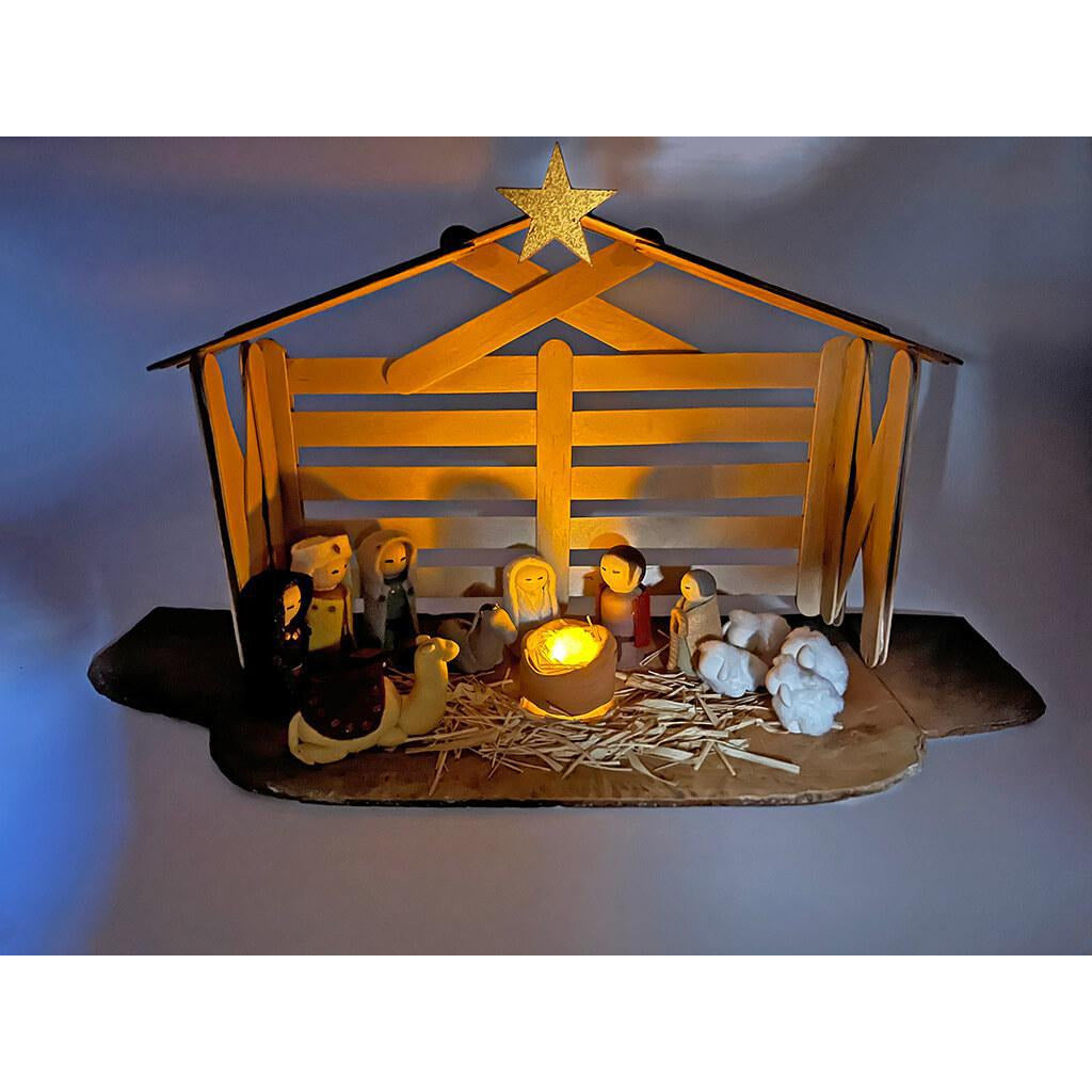 Christmas Nativity Set - Kids Holiday Arts and Crafts Box Arts & Crafts I Create Art 