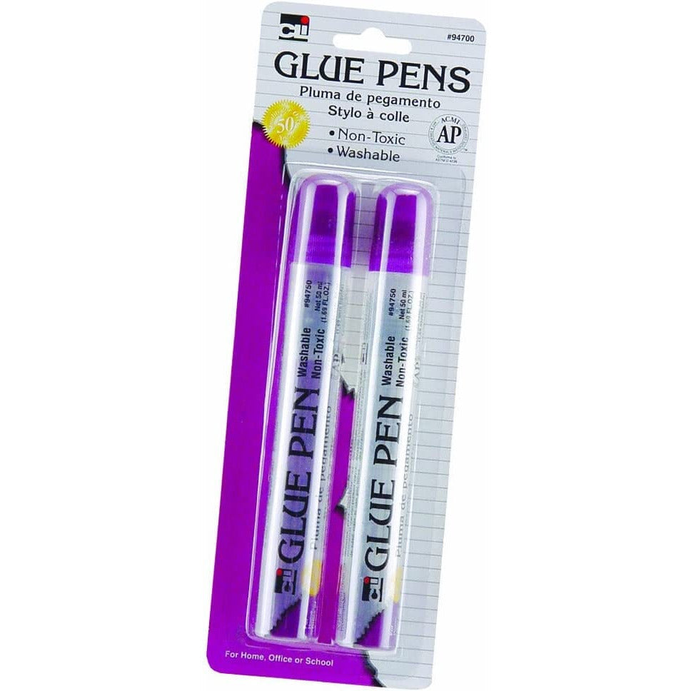 Glue - Glitter Pen - Assorted Colors - Set of 6 pens Arts & Crafts Charles Leonard