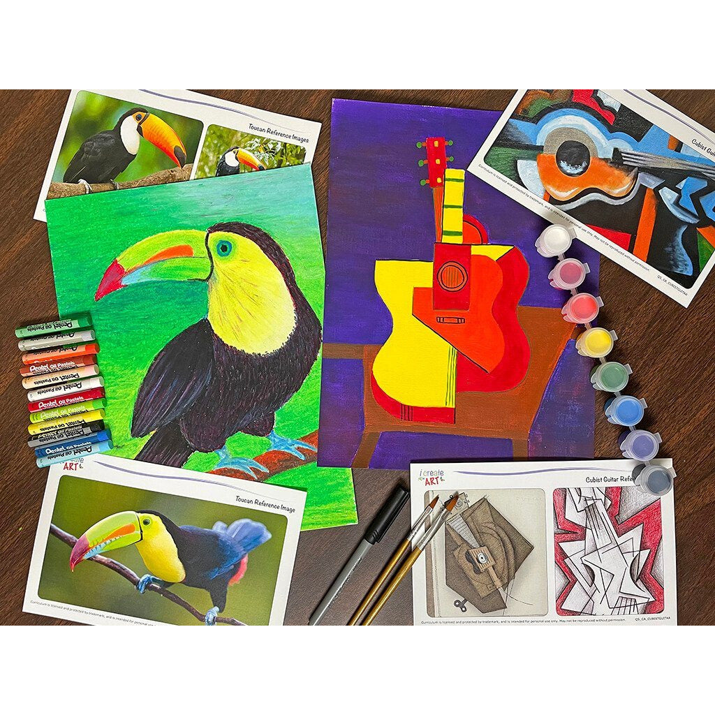 Creative Artist Series: Cubist & Toucan Art Box I Create Art 