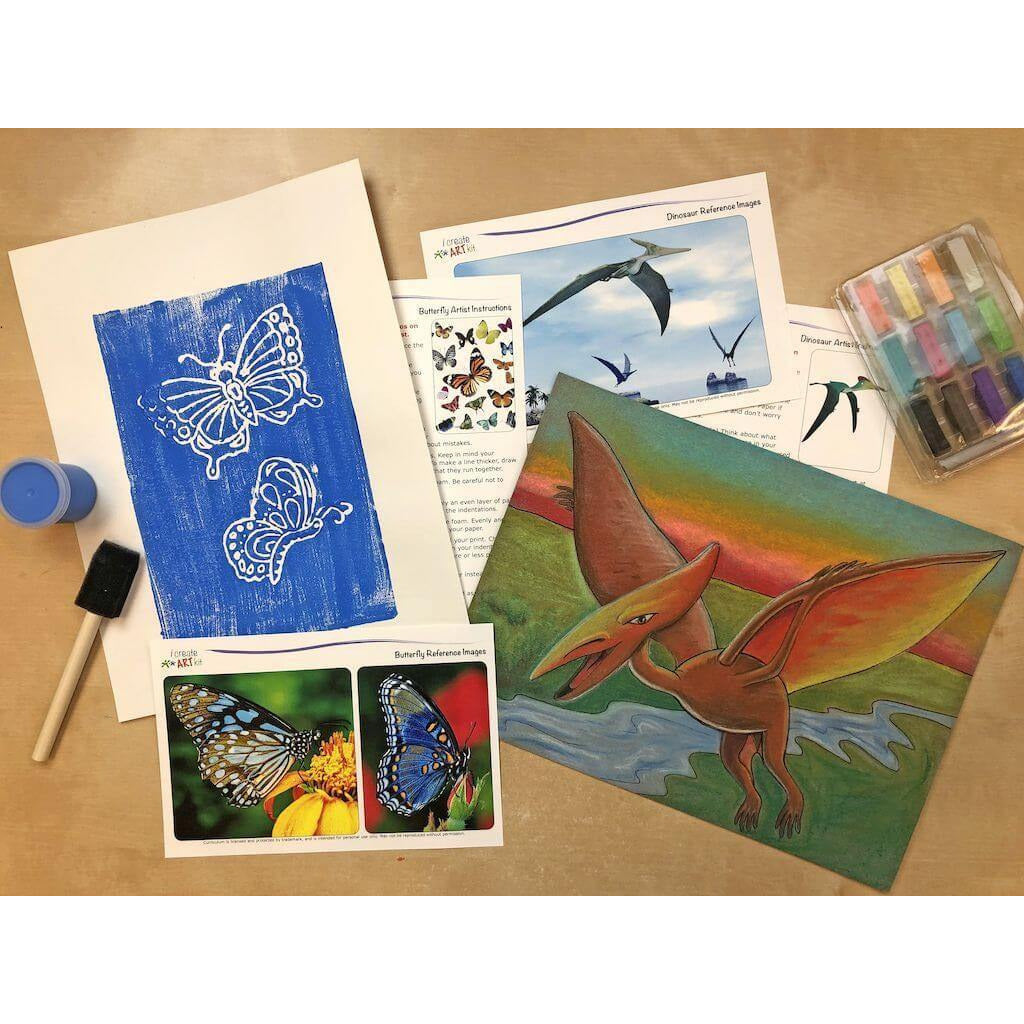 Creative Artist Series: Pterosaur & Butterfly Art Box I Create Art 