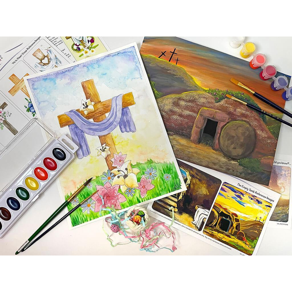 Christian Easter Art Box Drawing & Painting Kits I Create Art 