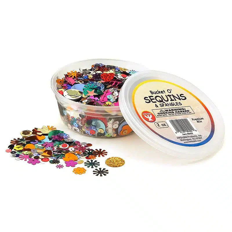 Bucket of Sequins Arts & Crafts Hygloss 