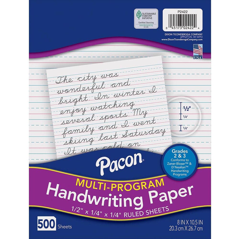 Handwriting Paper (Short Ruled Bulk) Art & Craft Kits Pacon 